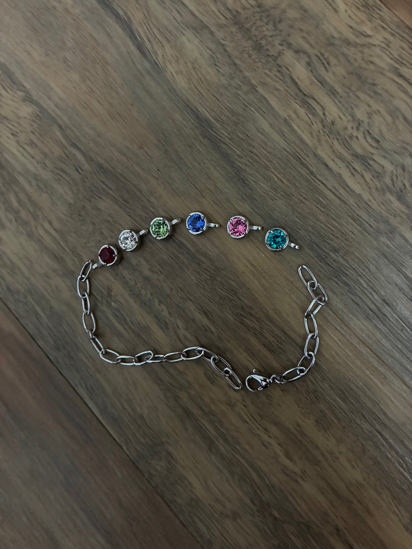 Custom Order #2:  Anklet; Slider Bracelet x2