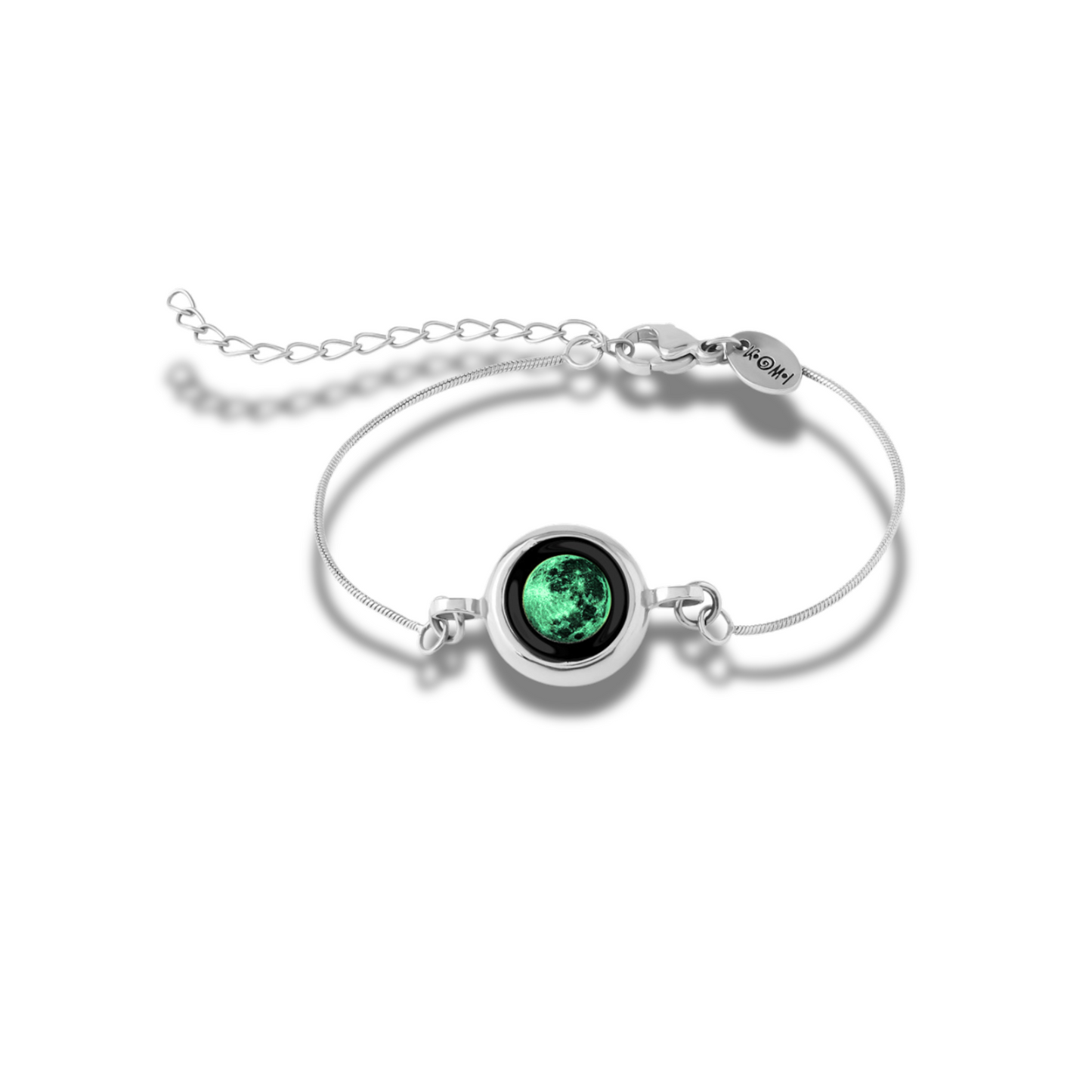 Moon Phase Bracelet - Silver (Green Moon ONLY)