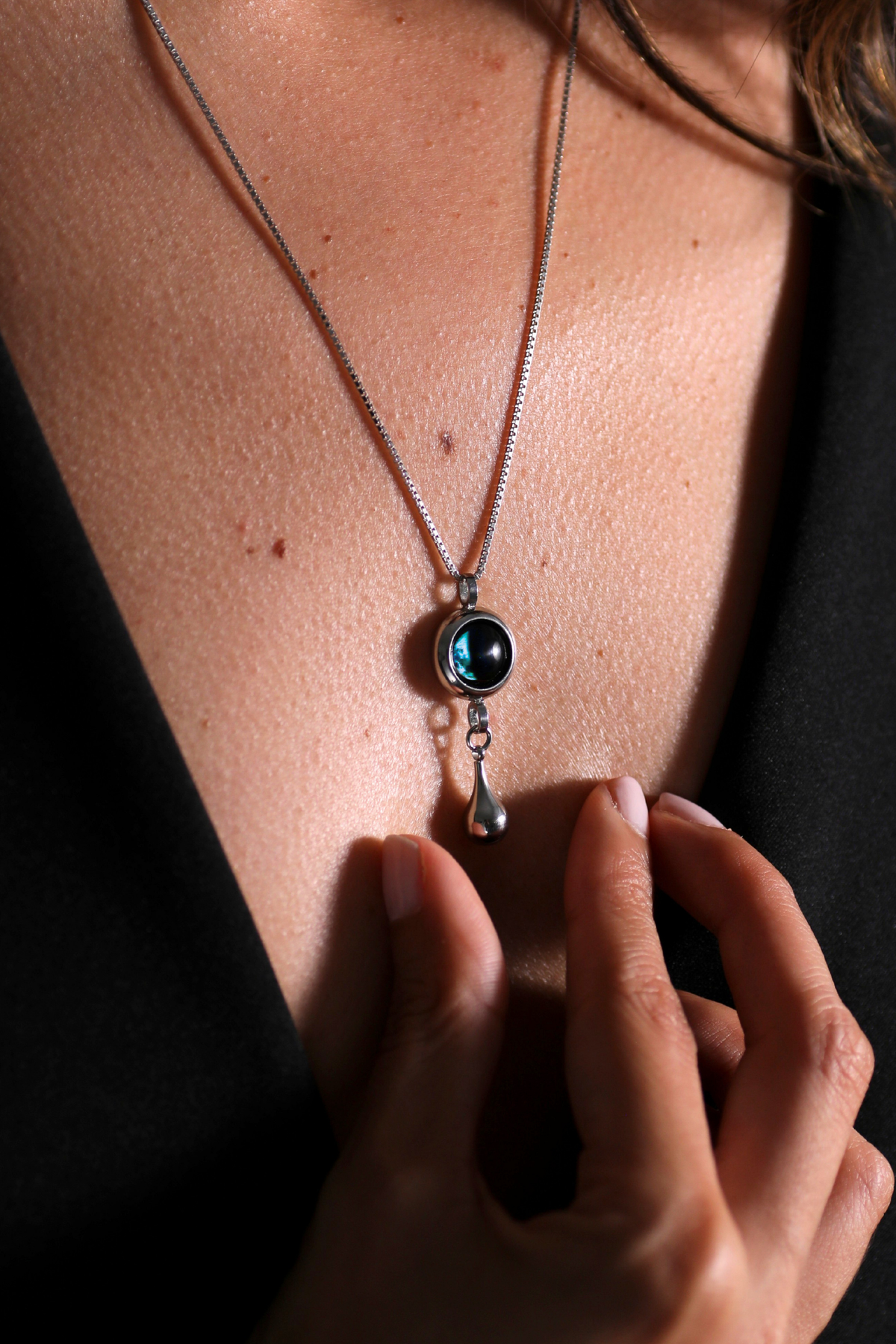 Silver Ash Holder Necklace
