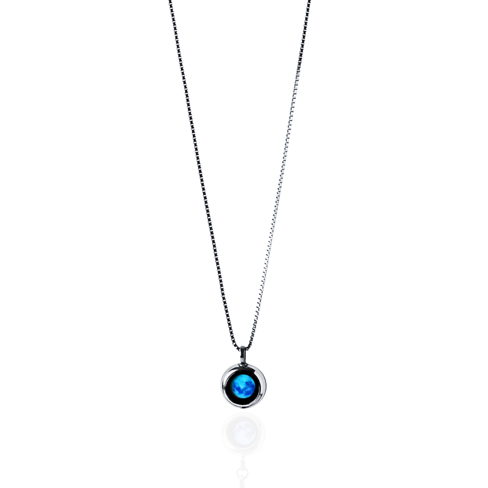 Moon Phase Necklace - Silver