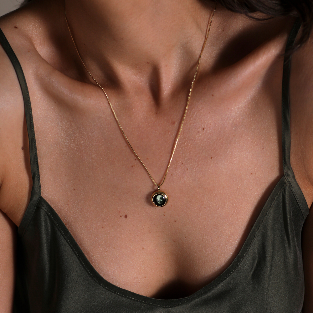 Gold Moon Necklace
