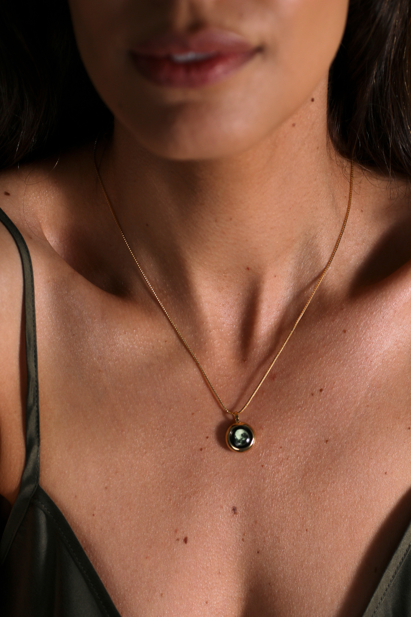 Gold Moon Necklace