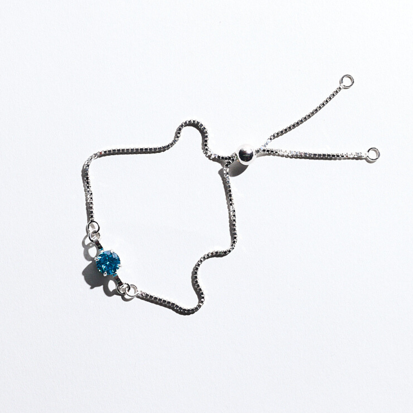 Silver Birthstone Bracelet