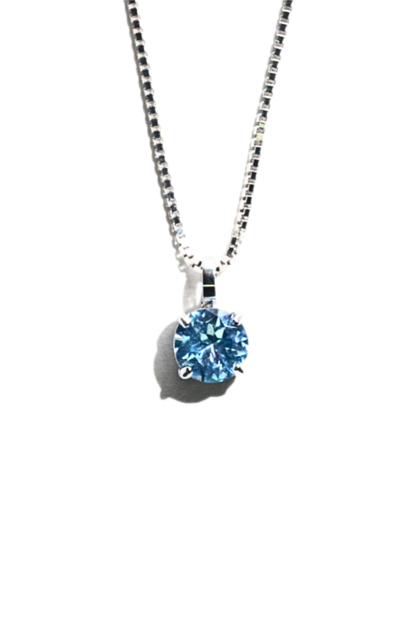 Silver Birthstone Necklace