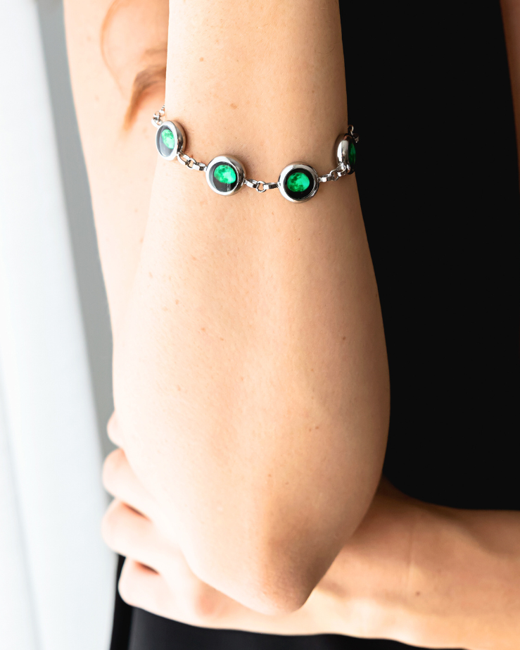 4 Moon Phase Bracelet - Silver