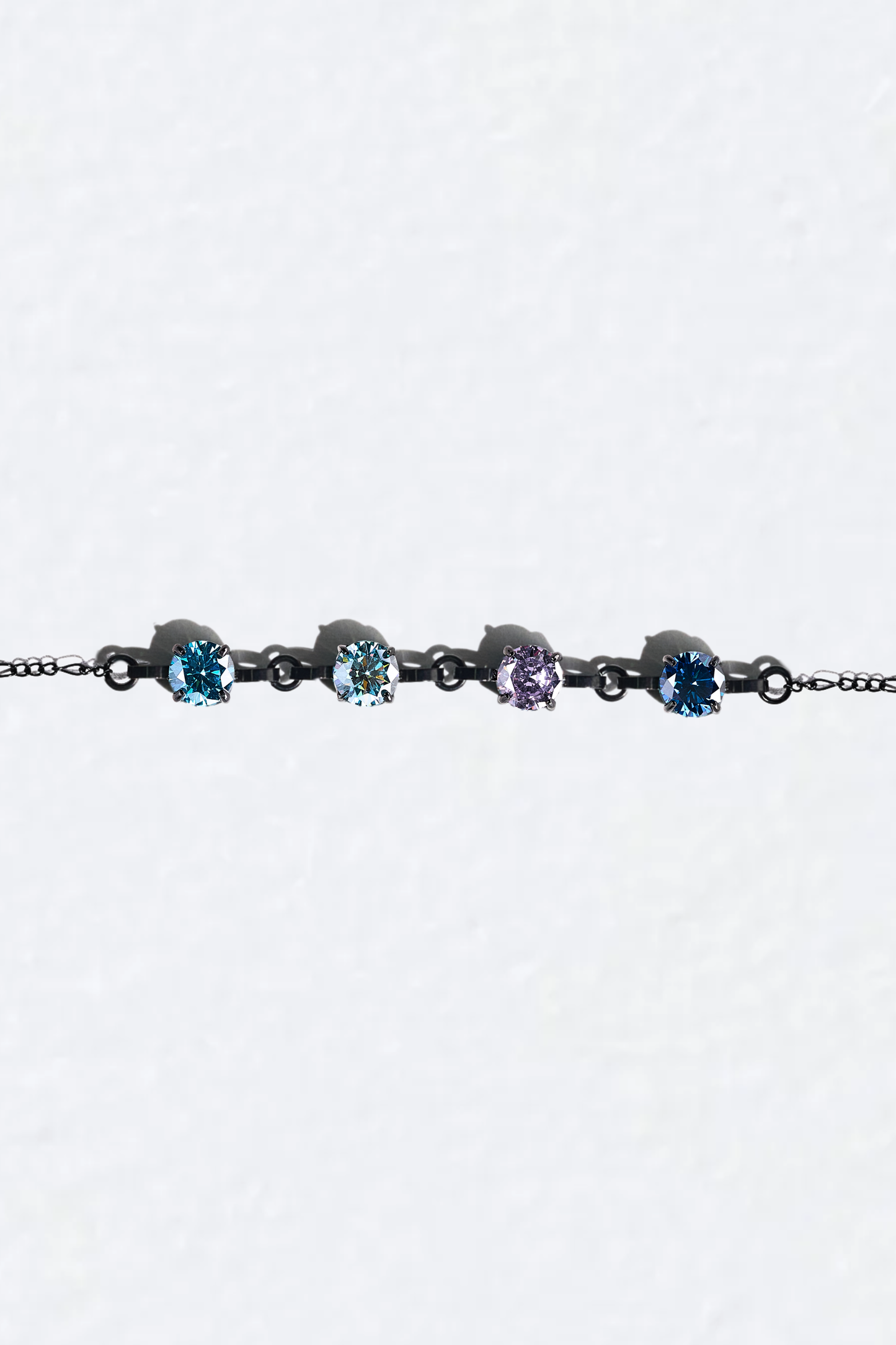 Black Four Birthstone Bracelet