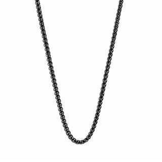 50cm Black Adjustable Box Chain