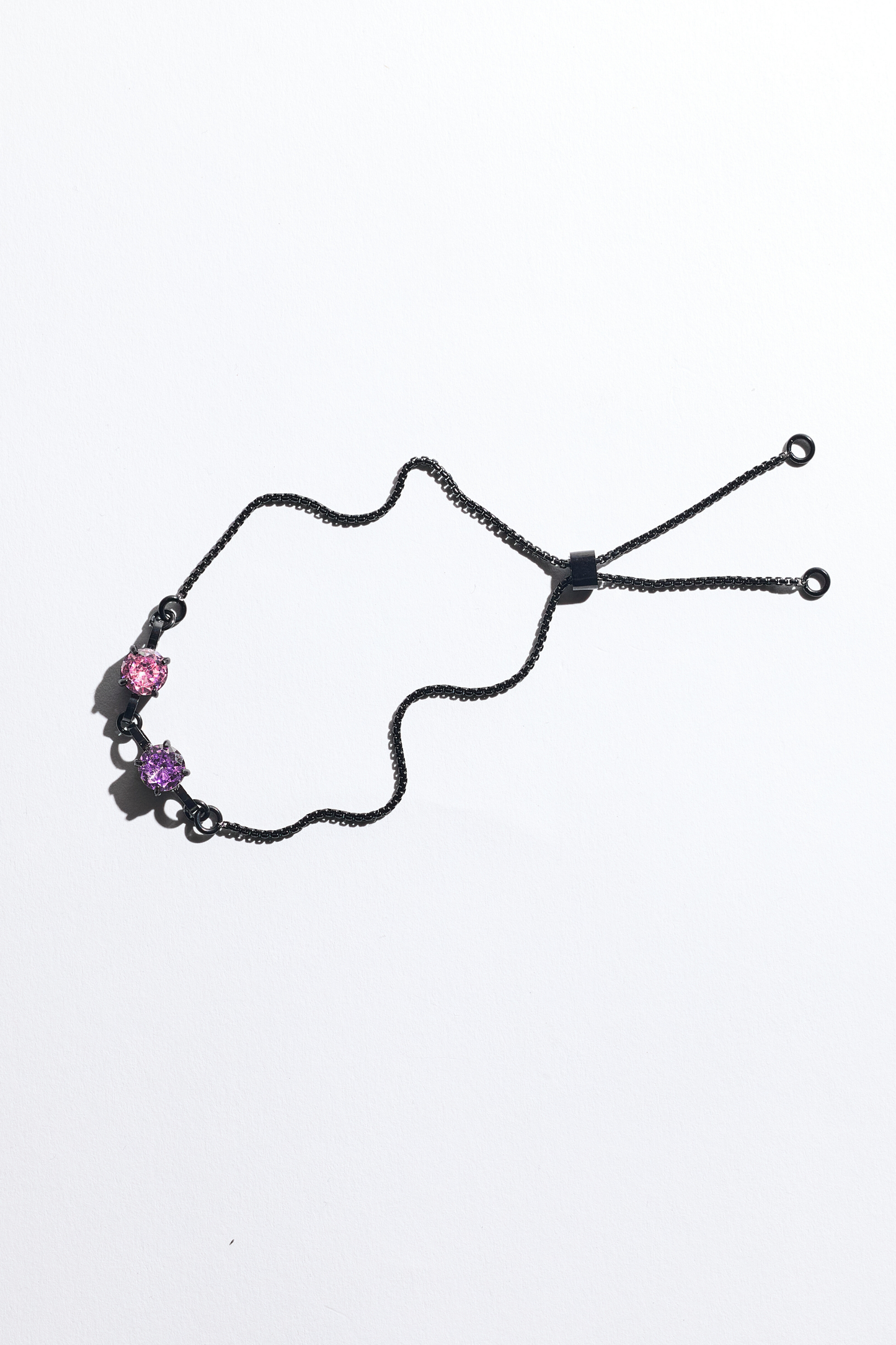 Black Double Birthstone Bracelet