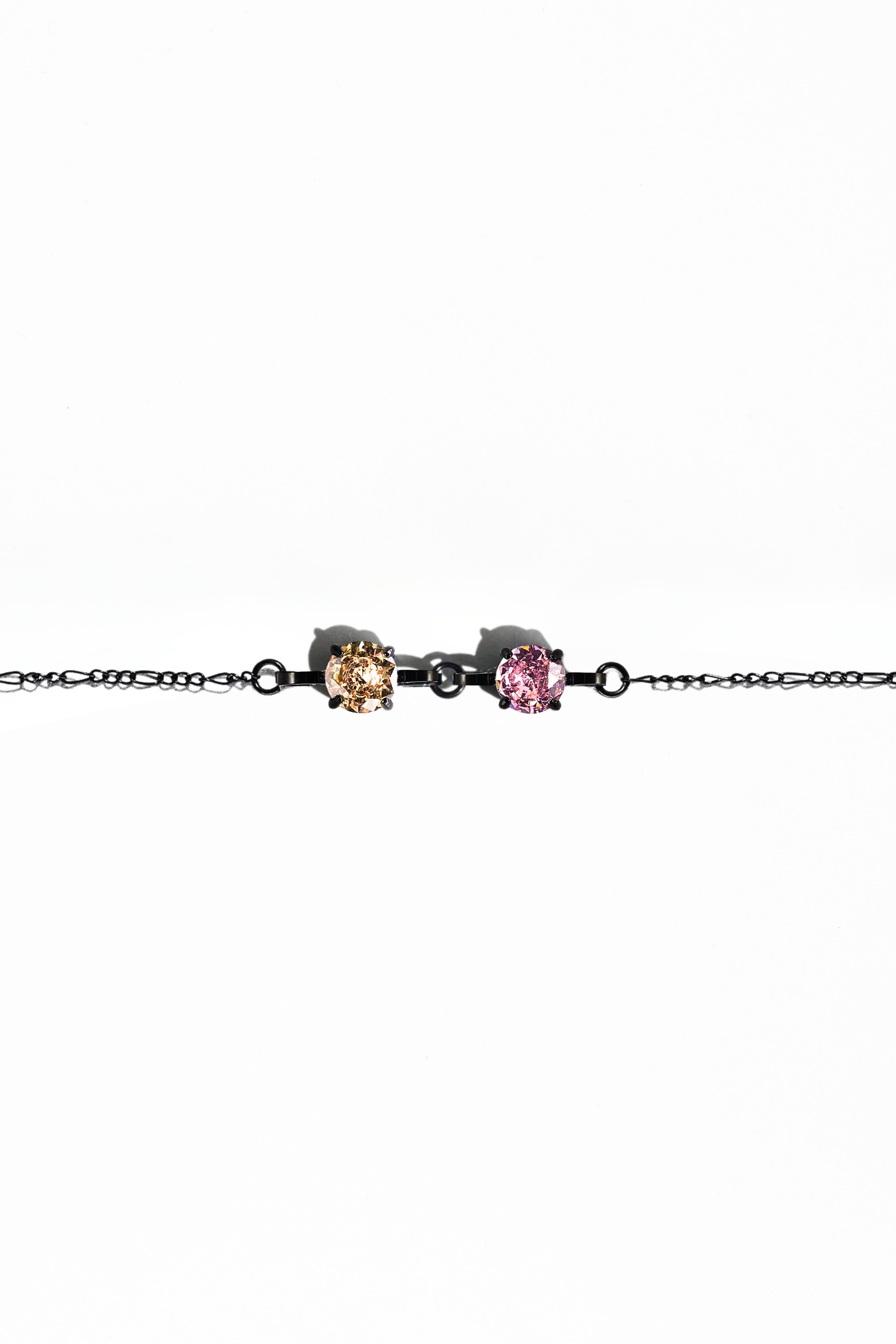 Black Double Birthstone Bracelet