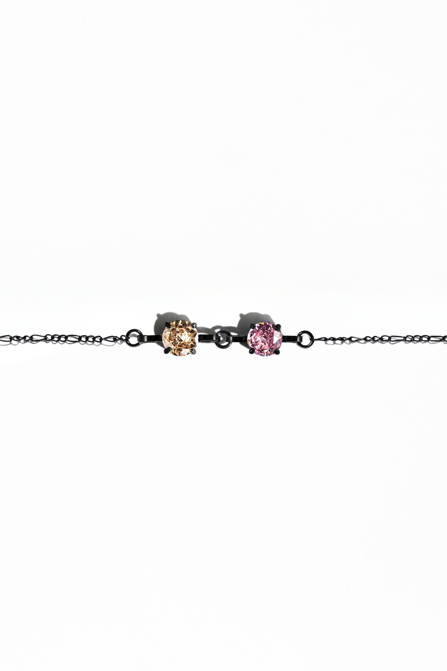Black Double Birthstone Bracelet