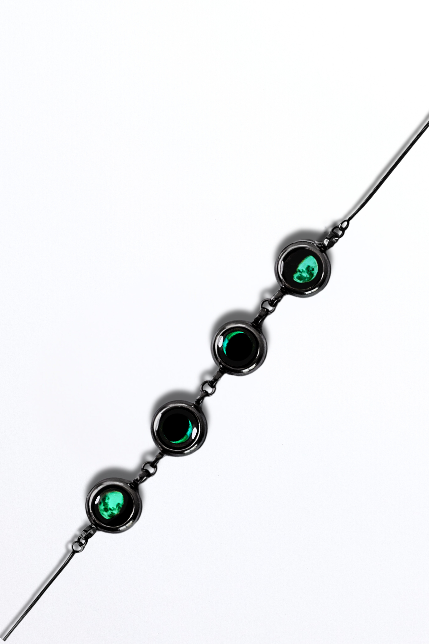 Black Four Moon Bracelet