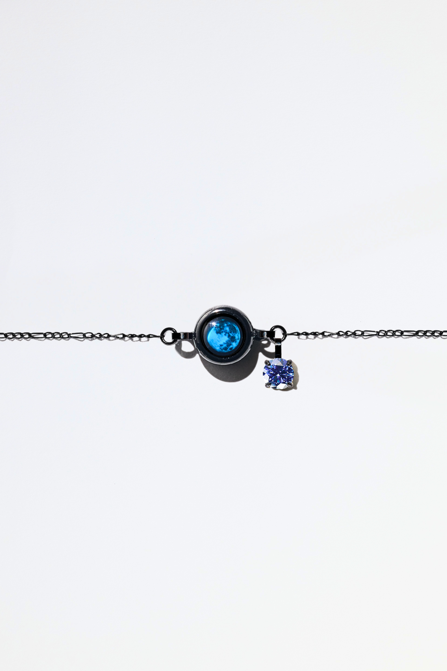 Black Moon & Birthstone Bracelet