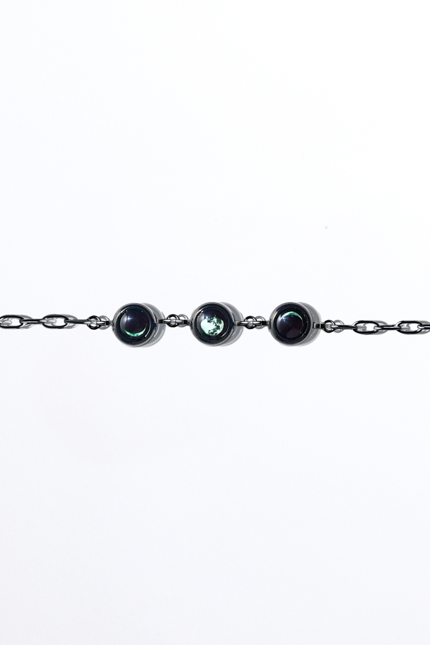 Black Triple Moon Power Bracelet