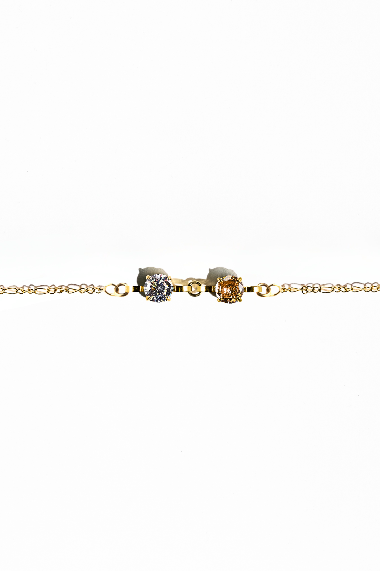 Gold Double Birthstone Bracelet