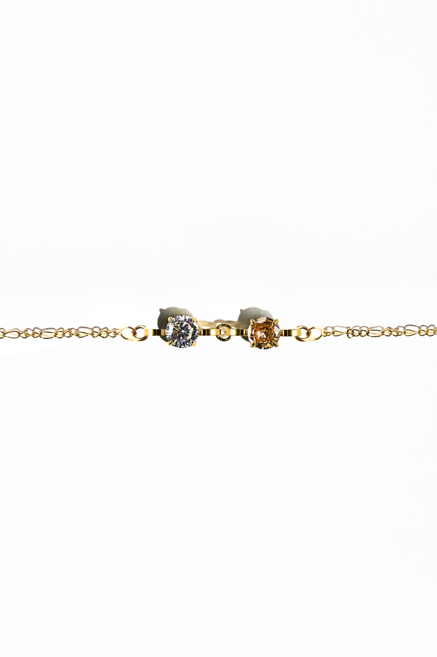 Gold Double Birthstone Bracelet