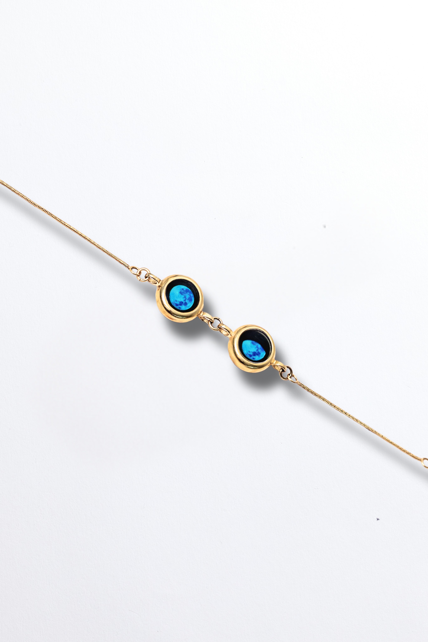 Gold Double Moon Bracelet