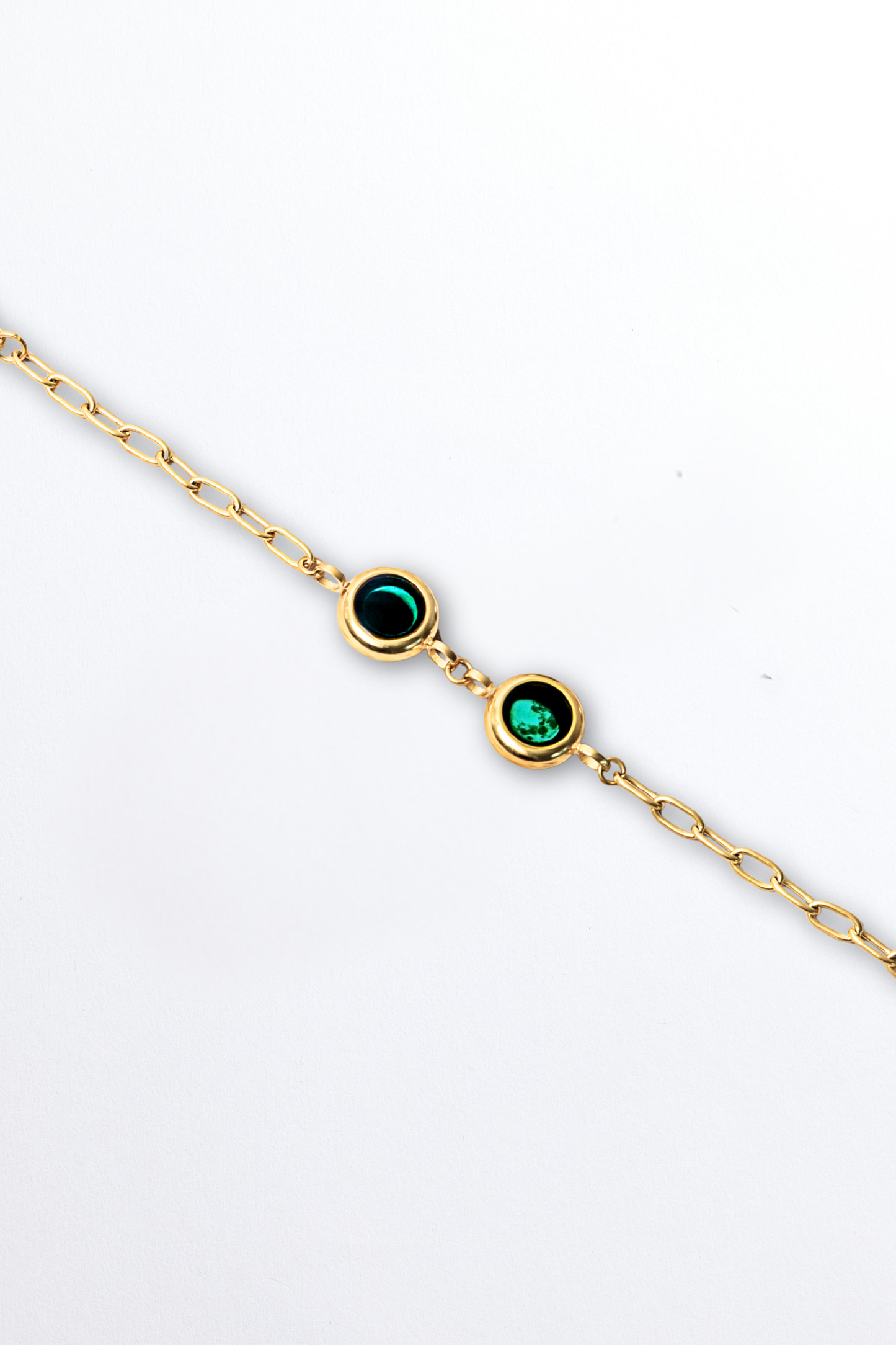 Gold Double Moon Power Bracelet