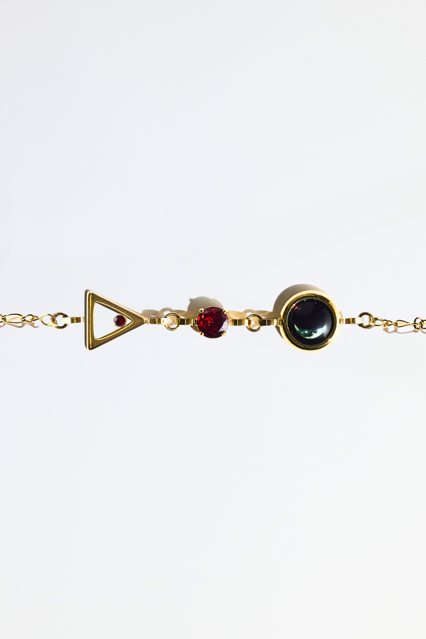 Gold Moon Birthstone Zodiac Bracelet