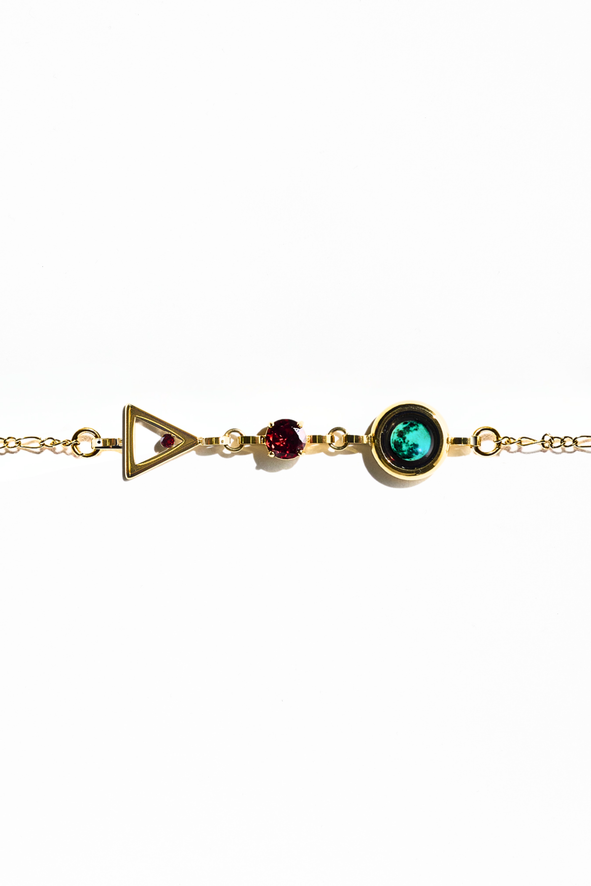 Gold Moon Birthstone Zodiac Bracelet