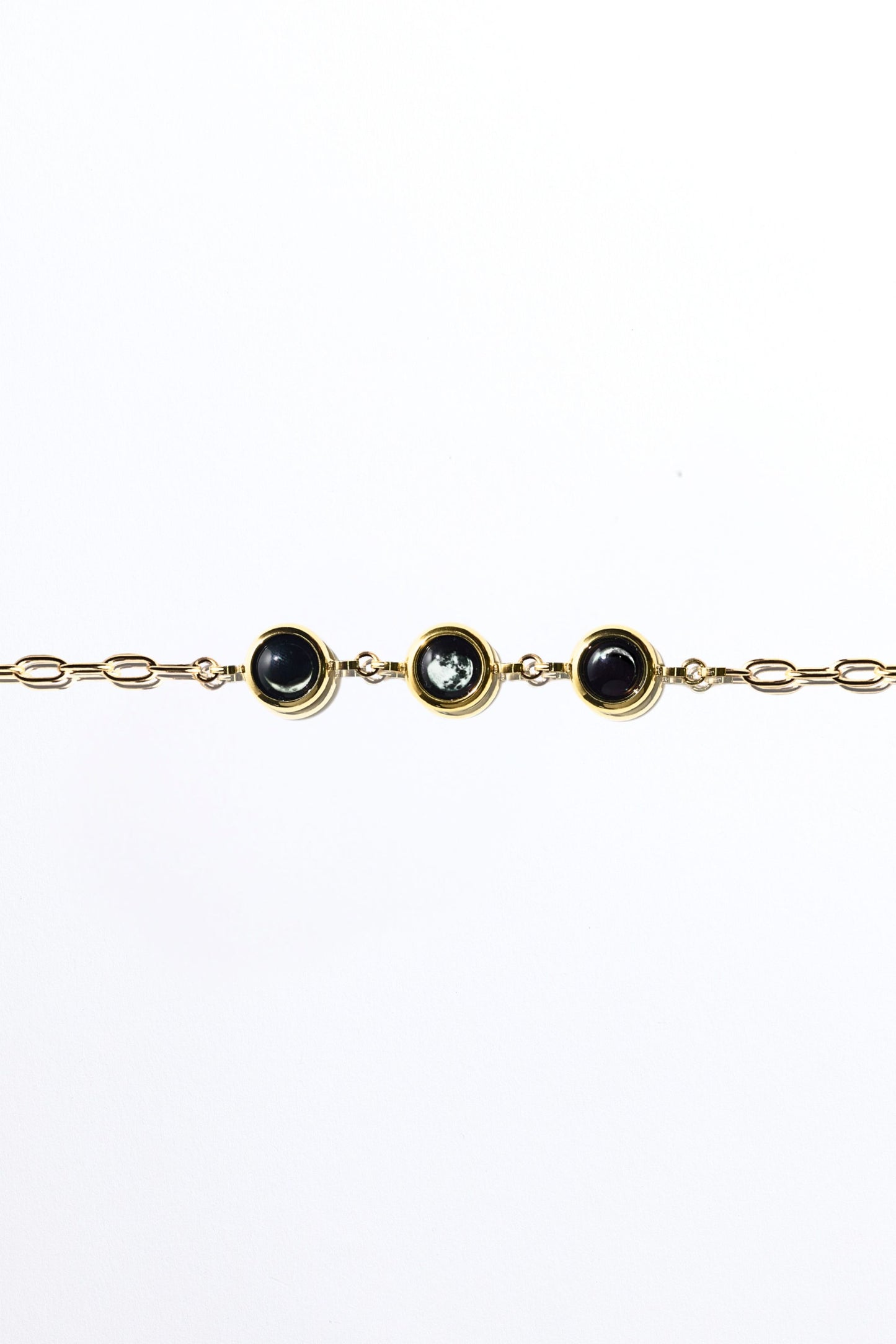 Gold Triple Moon Power Bracelet