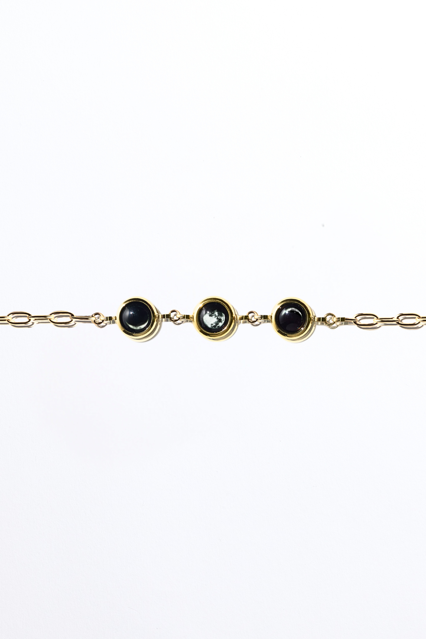 Gold Triple Moon Power Bracelet