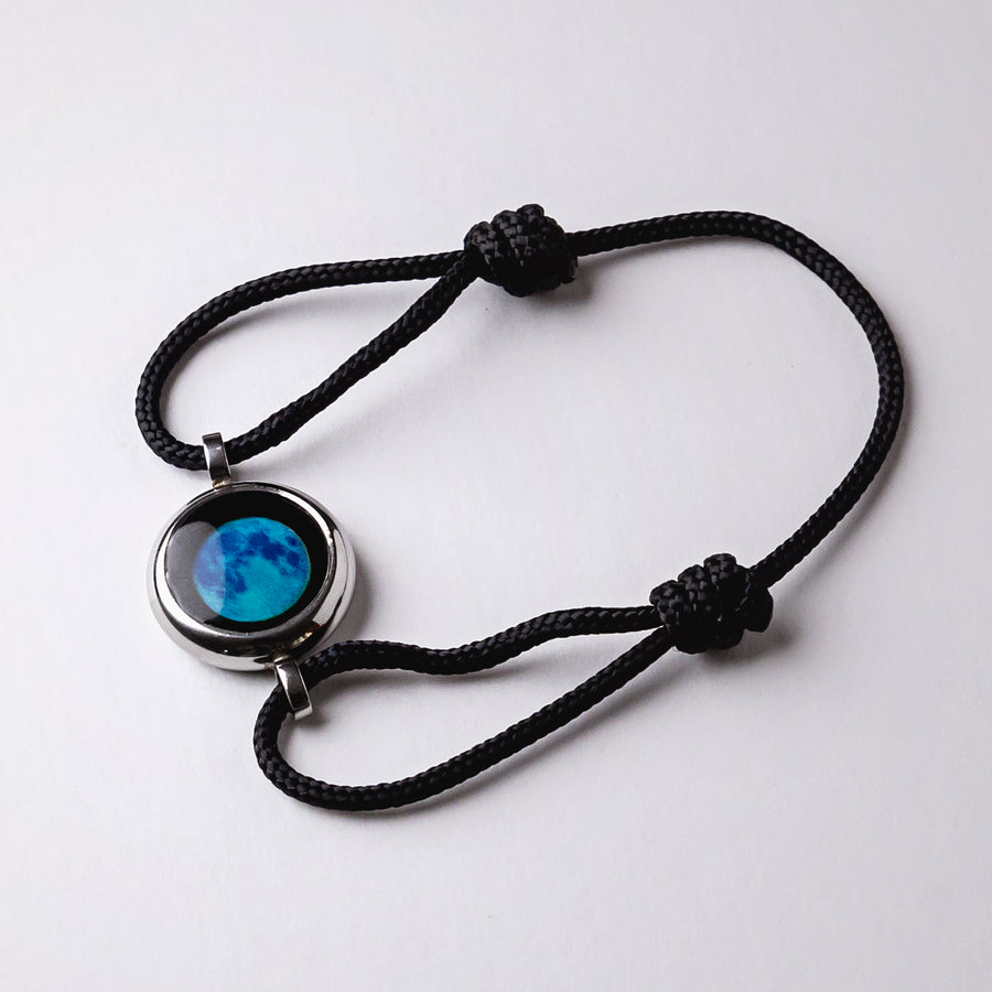 Classic Blue Moon Phase Cord Bracelet