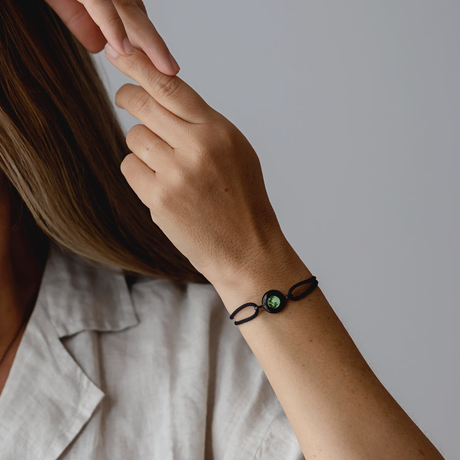 Moon Phase Bracelet - Black
