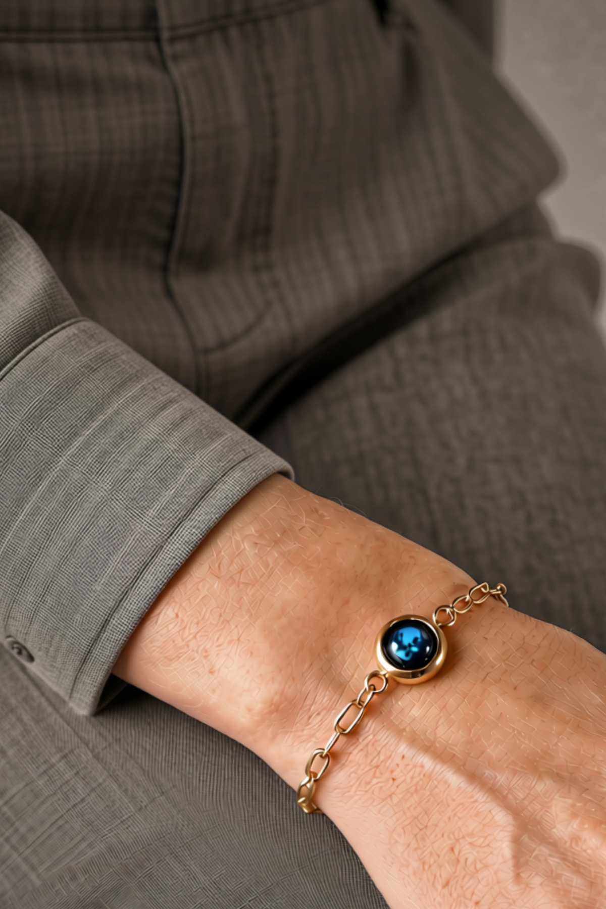 Gold Power Moon Bracelet