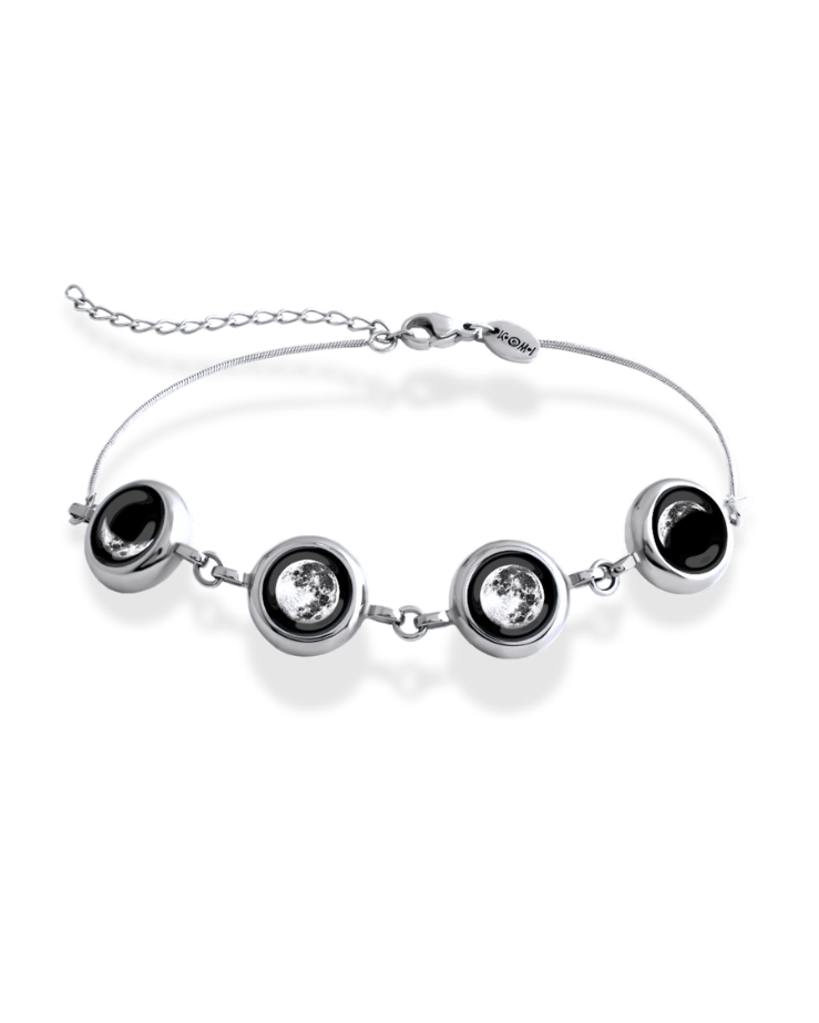 4 Moon Phase Bracelet - Silver
