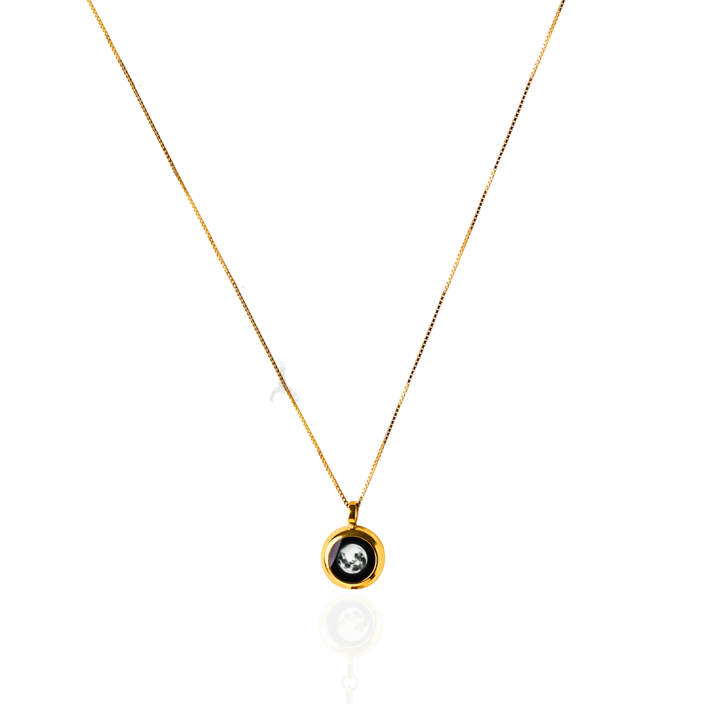 Moon Phase Necklace - Gold