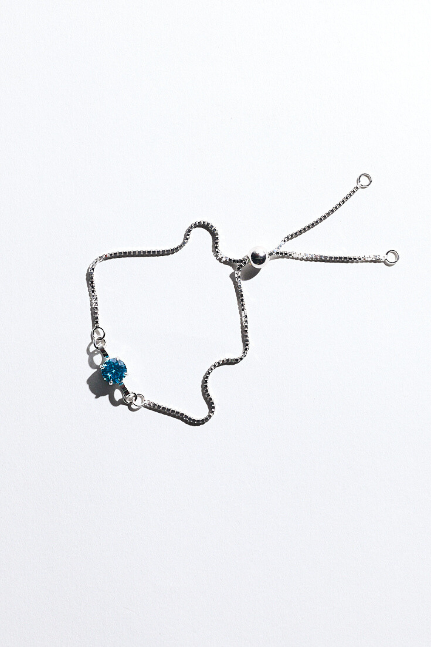 Silver Birthstone Bracelet