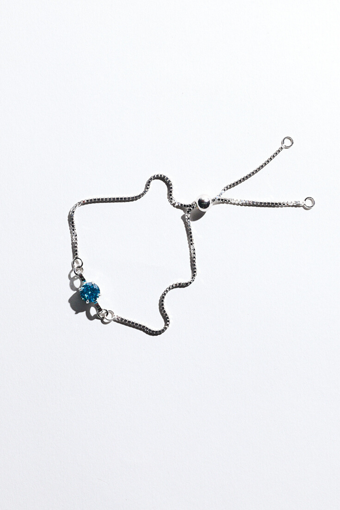 Silver Birthstone Bracelet