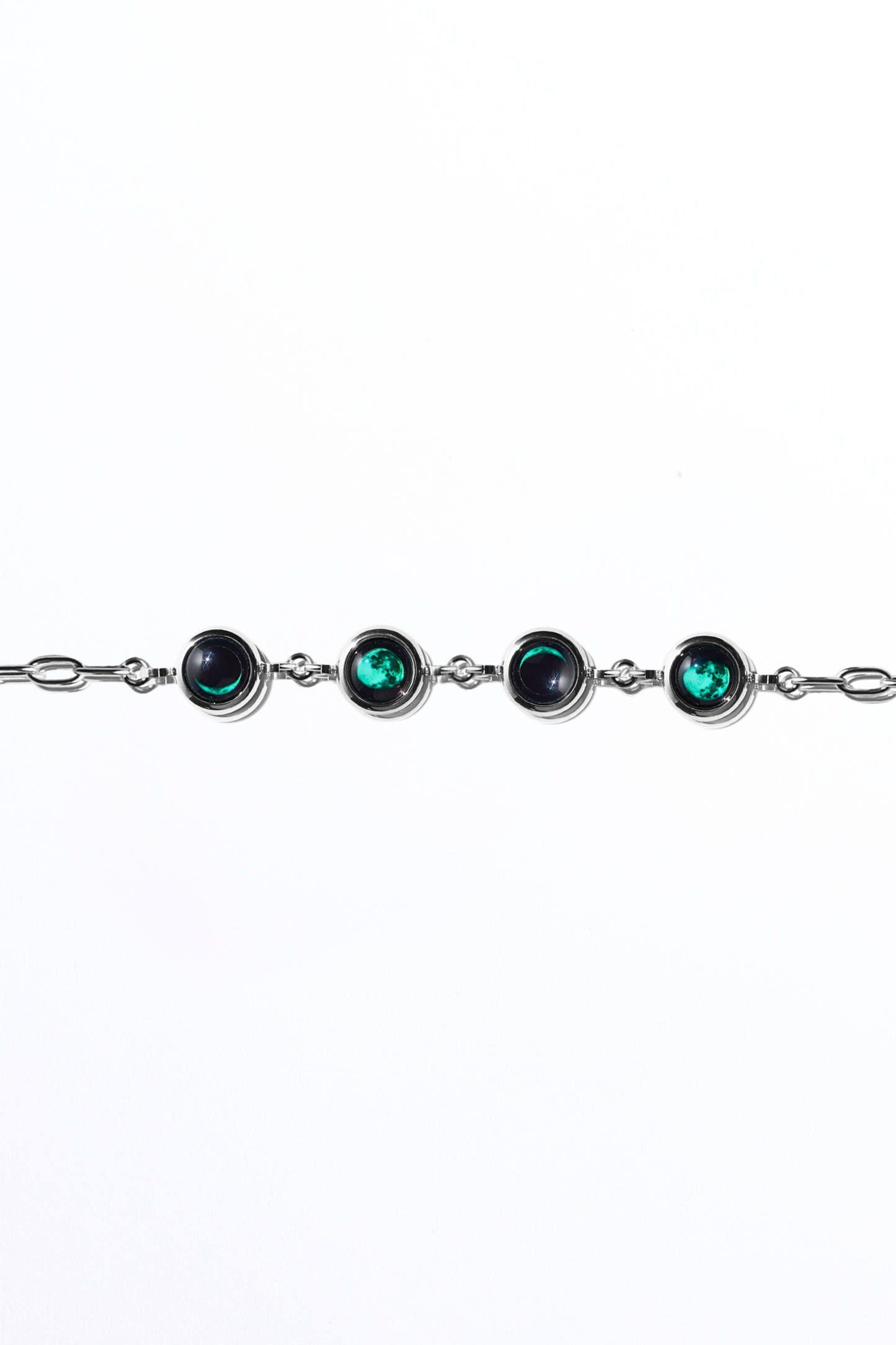 Silver Four Moon Power Bracelet