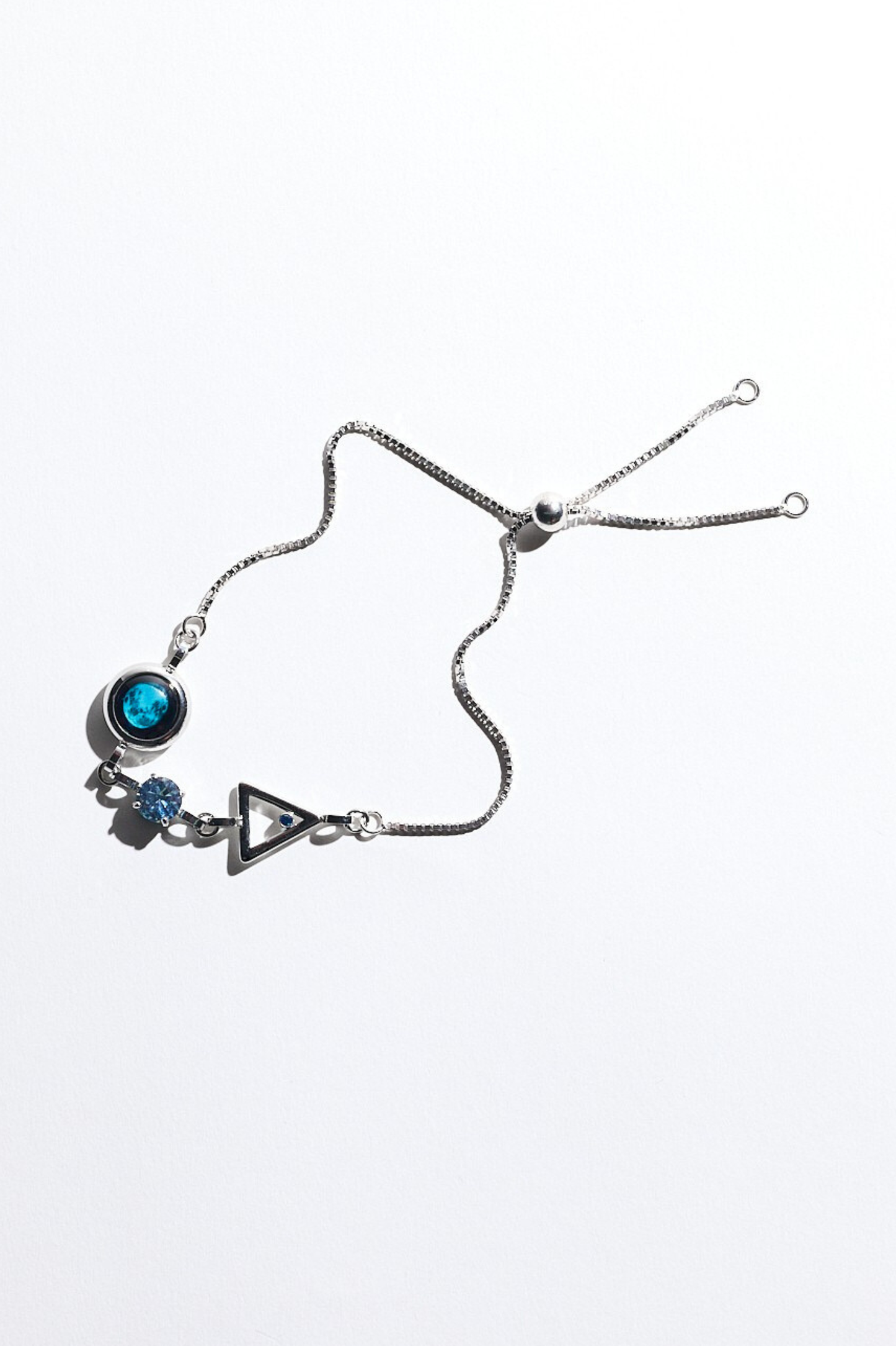 Silver Moon Birthstone Zodiac Bracelet