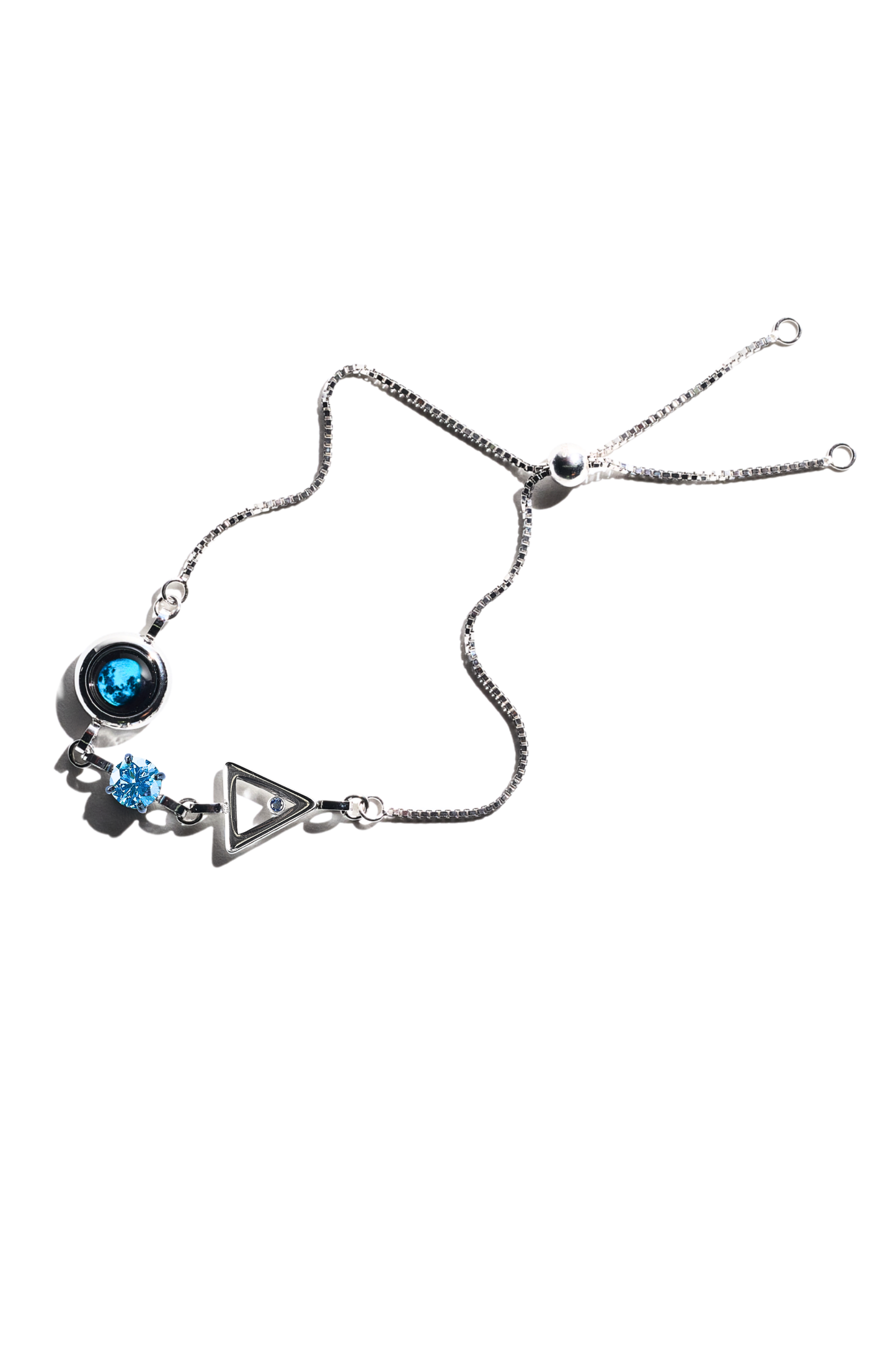 Silver Moon Birthstone Zodiac Bracelet