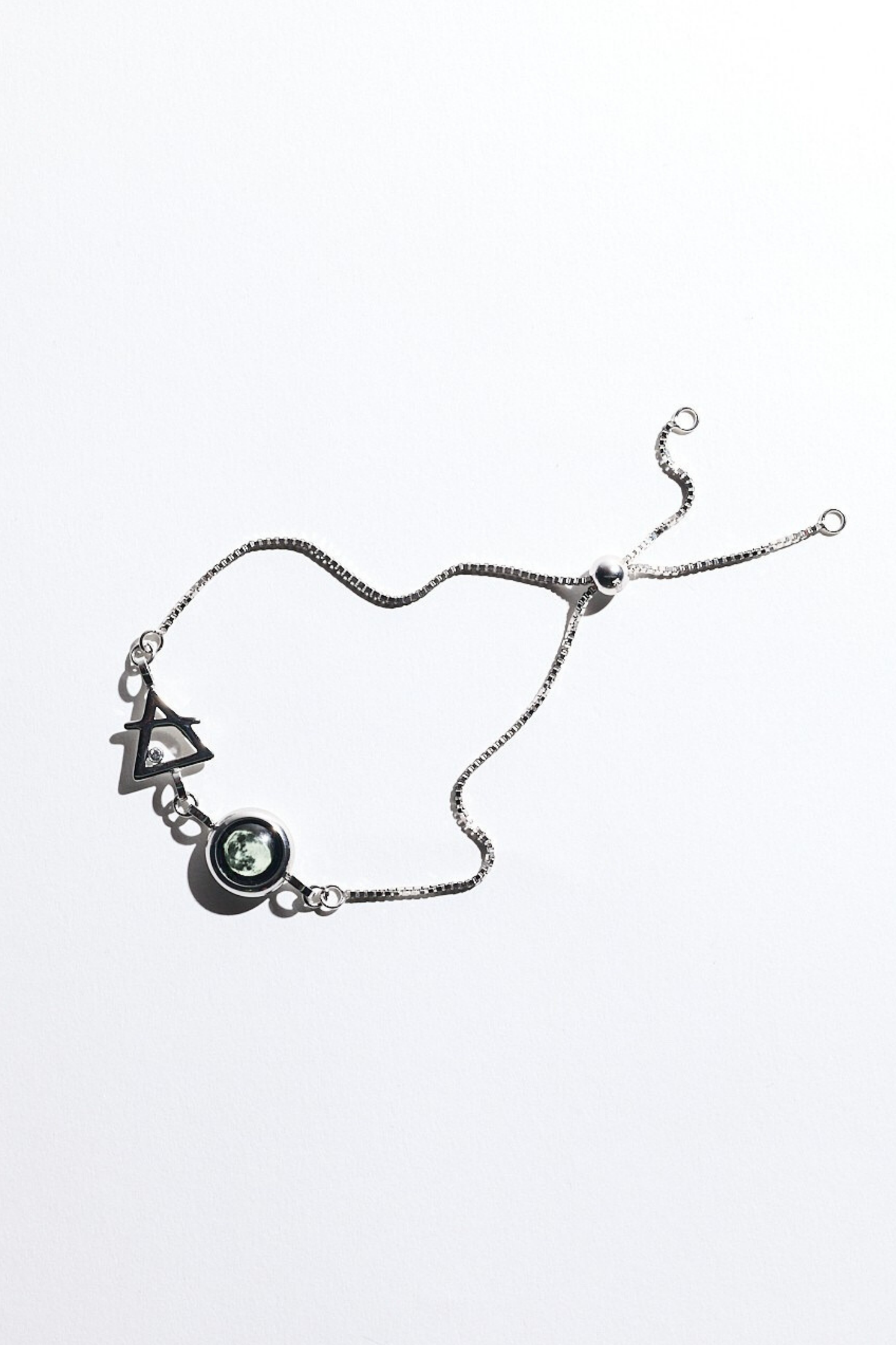 Silver Moon & Zodiac Element Bracelet