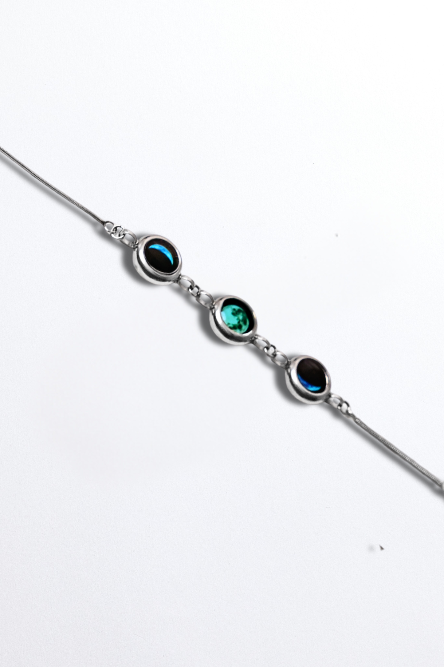 Silver Triple Moon Bracelet