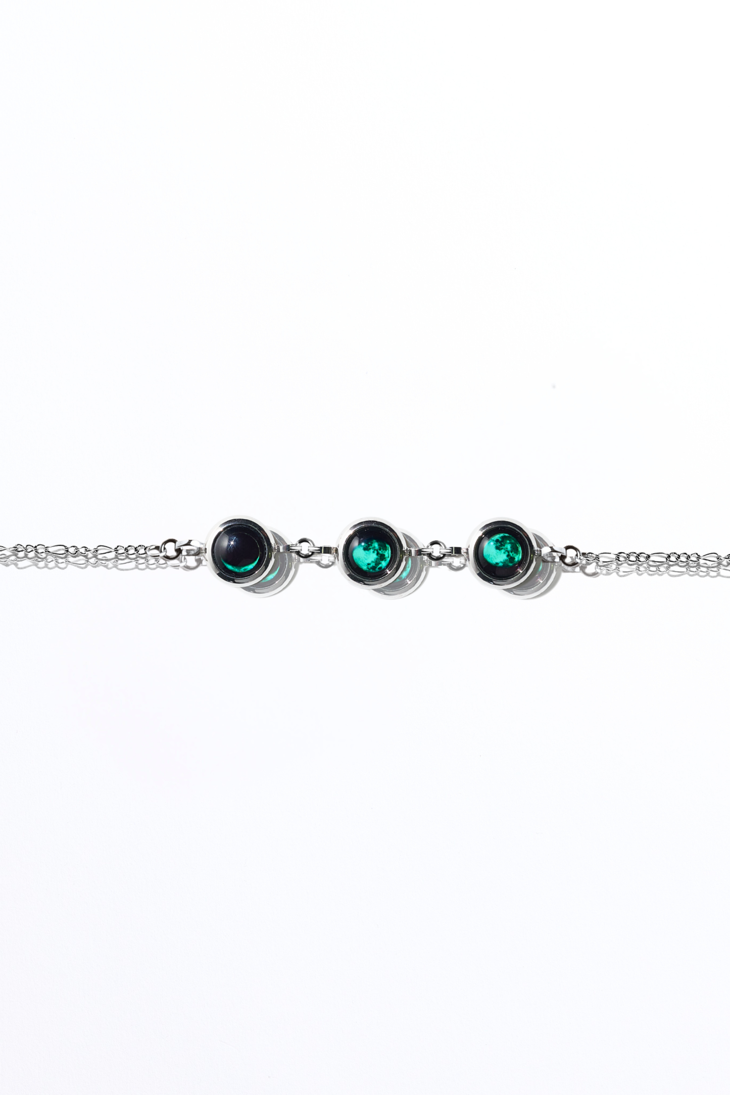 Silver Triple Moon Bracelet