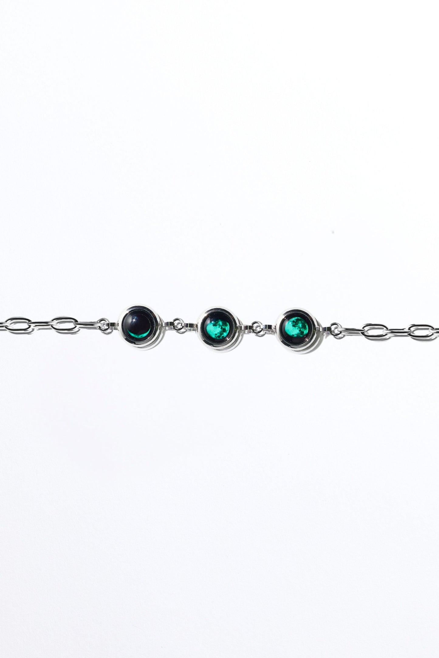 Silver Triple Moon Power Bracelet