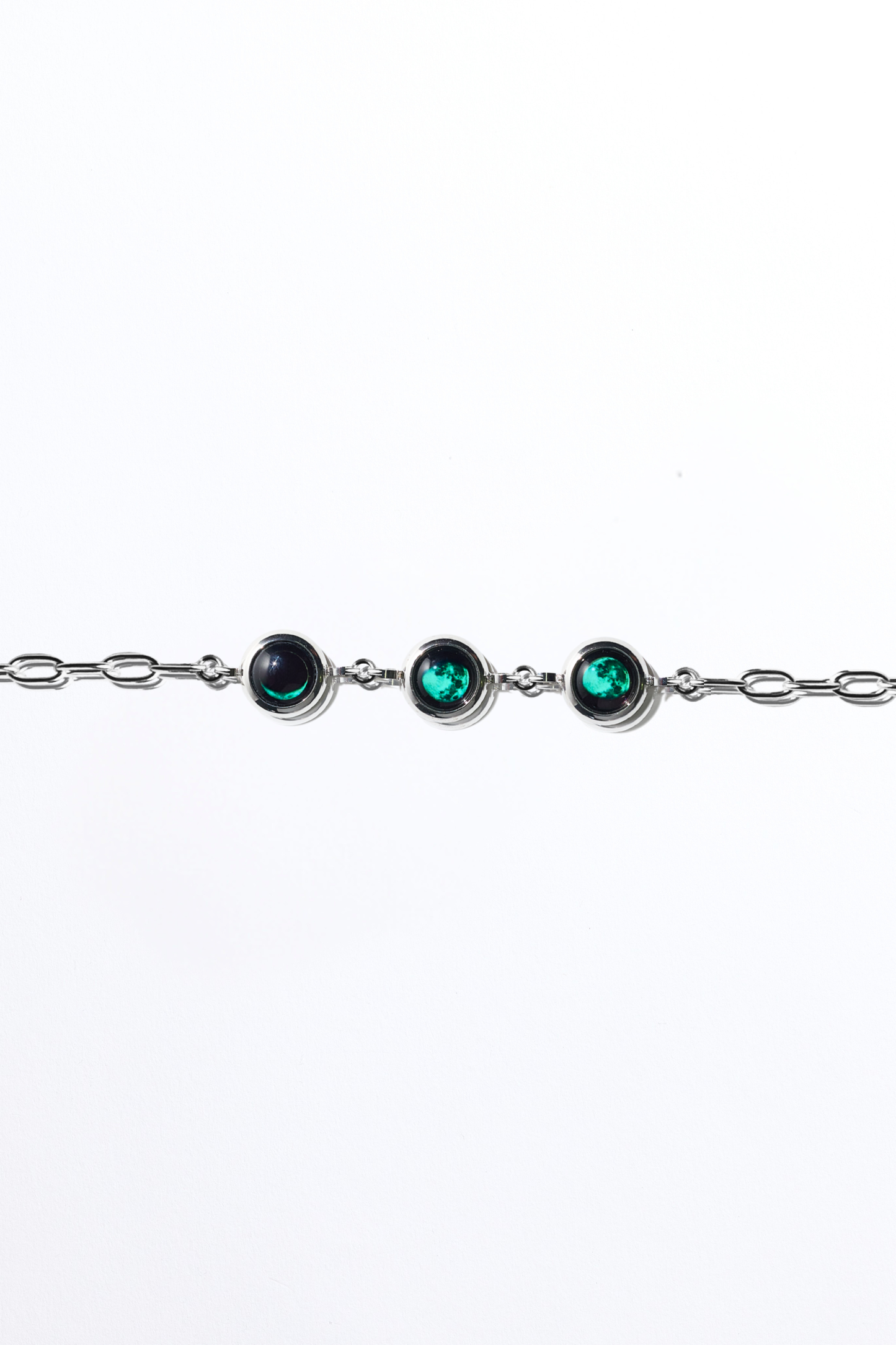 Silver Triple Moon Power Bracelet