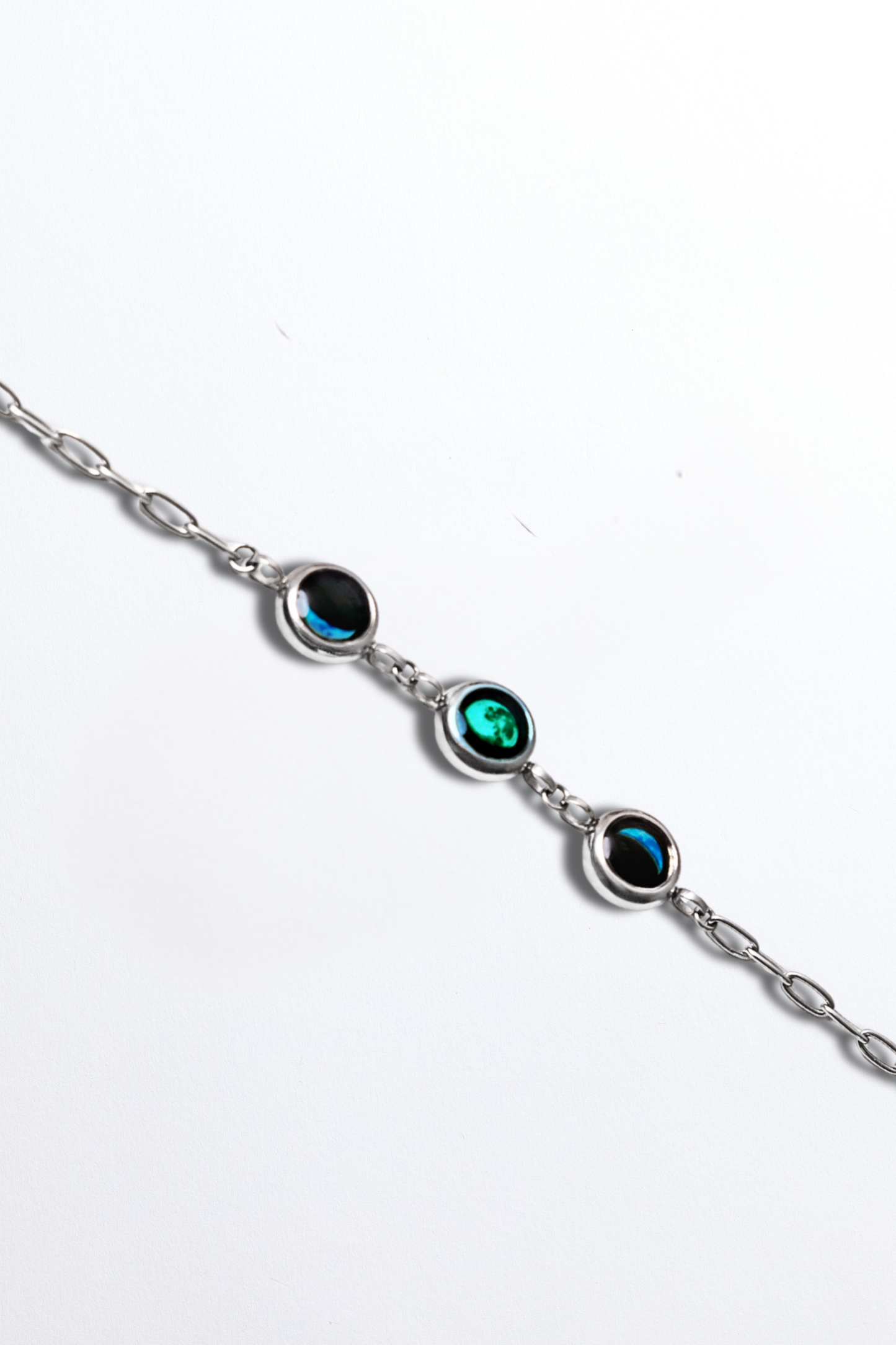 Silver Triple Moon Power Bracelet