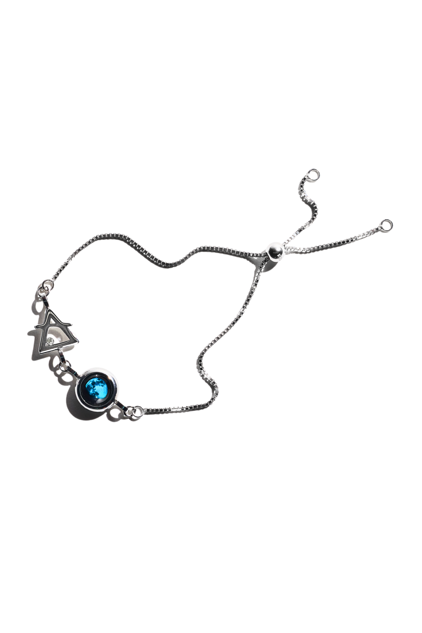 Silver Moon & Zodiac Element Bracelet
