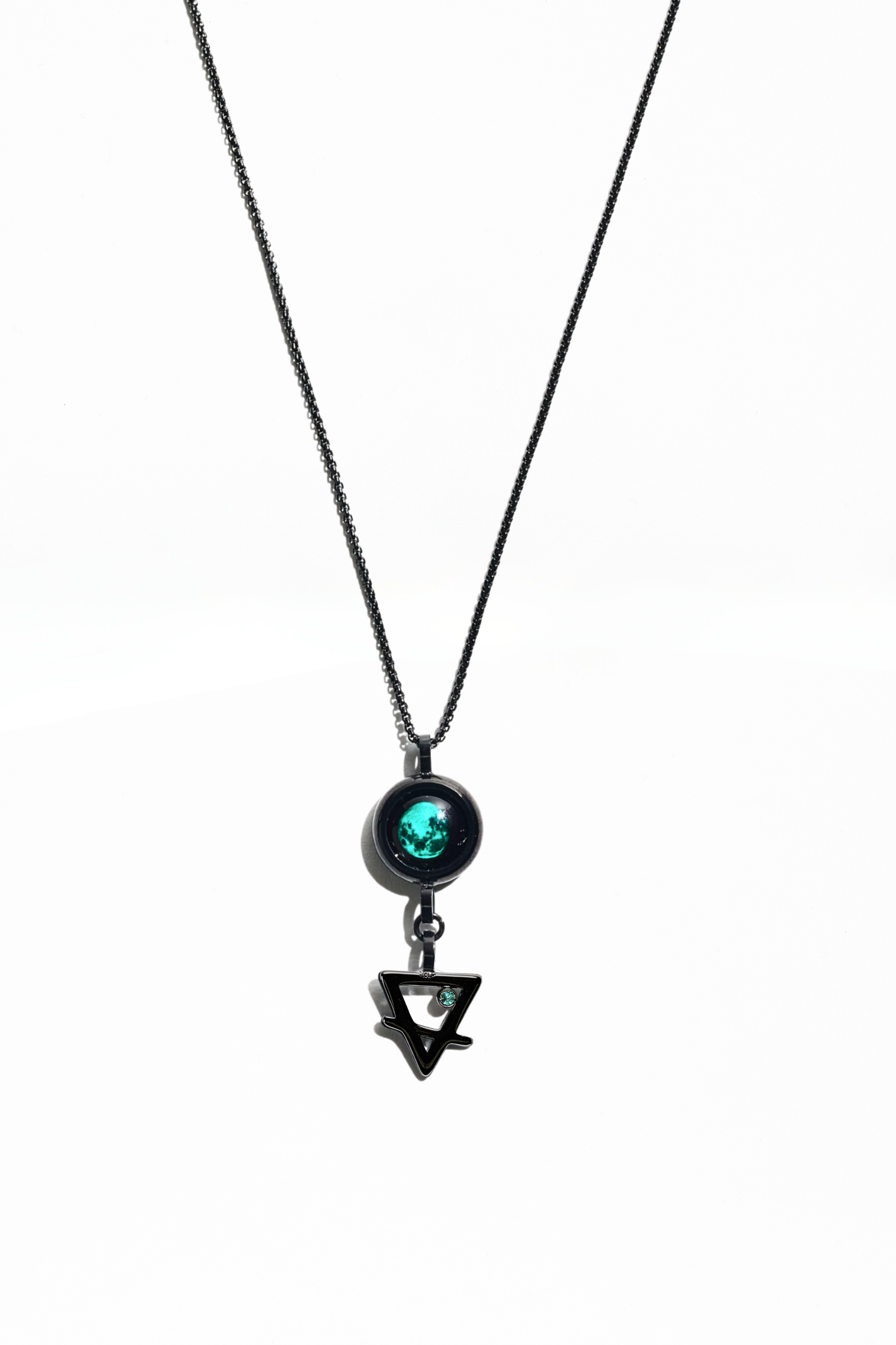 Black Moon & Zodiac Element Necklace