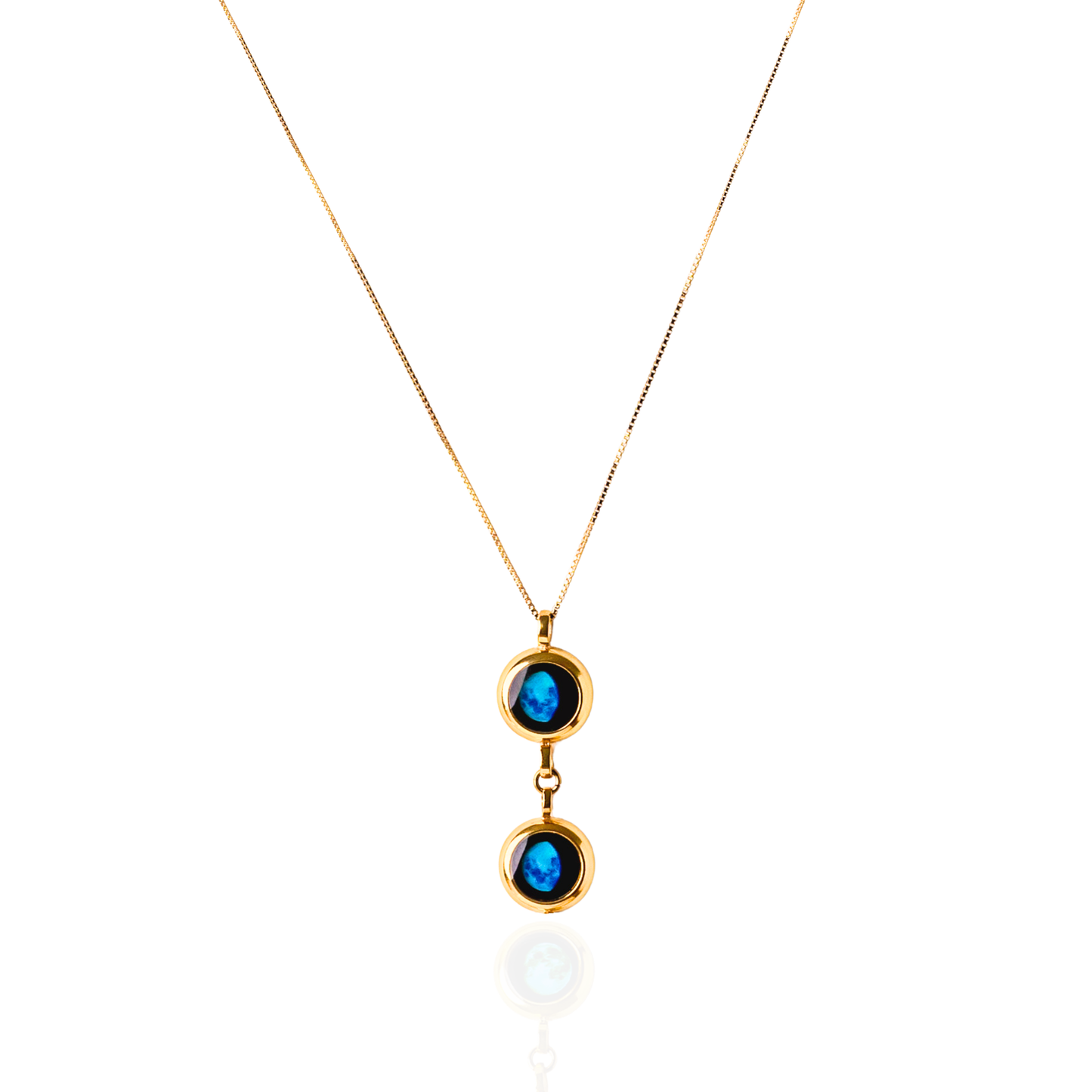 Double Moon Necklace