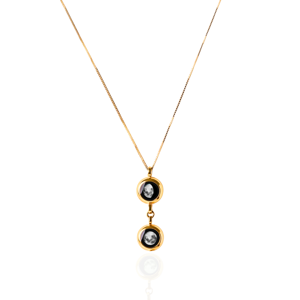 Double Moon Necklace