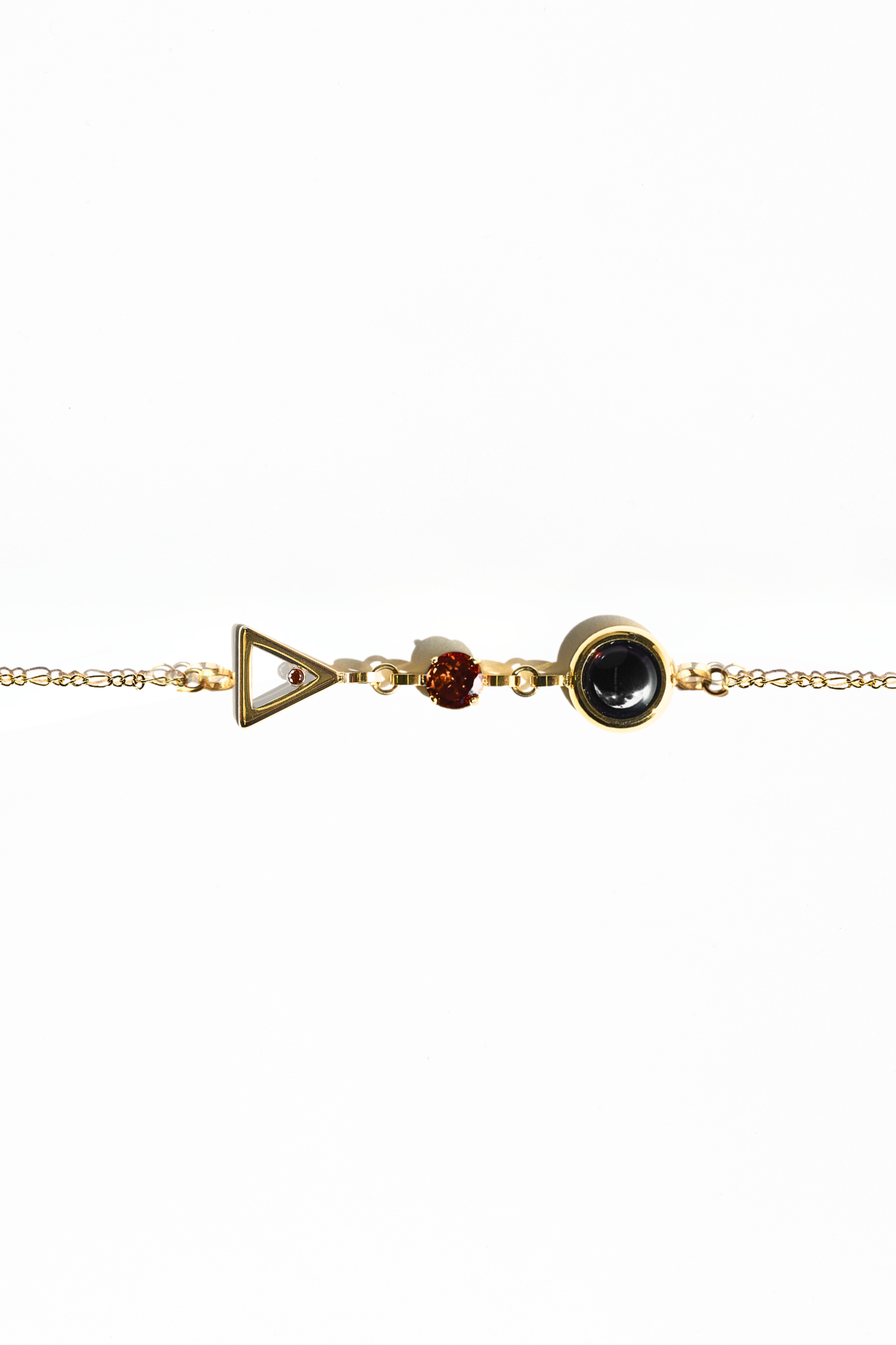 Gold Moon Birthstone Zodiac Bracelet