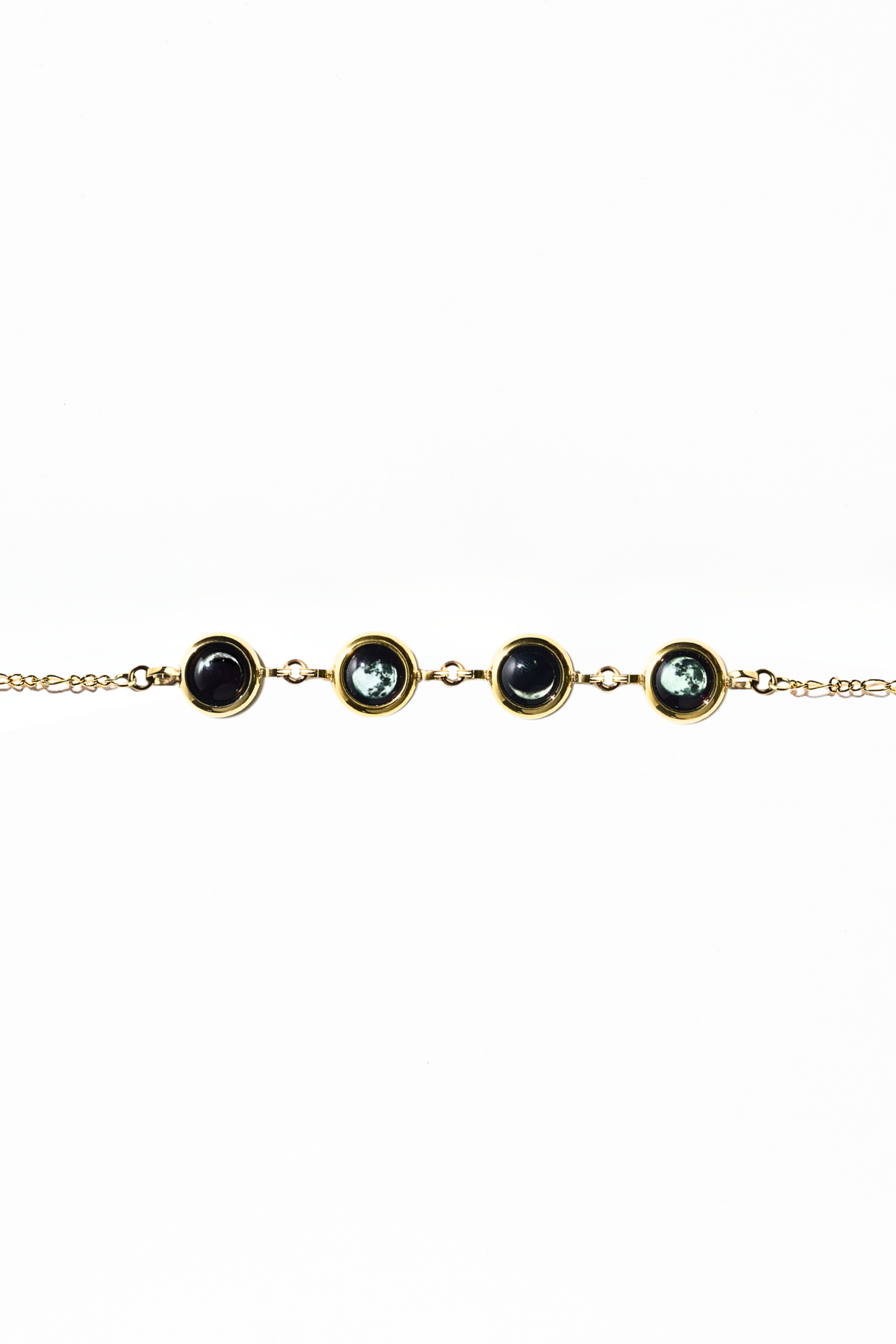 Gold Four Moon Bracelet
