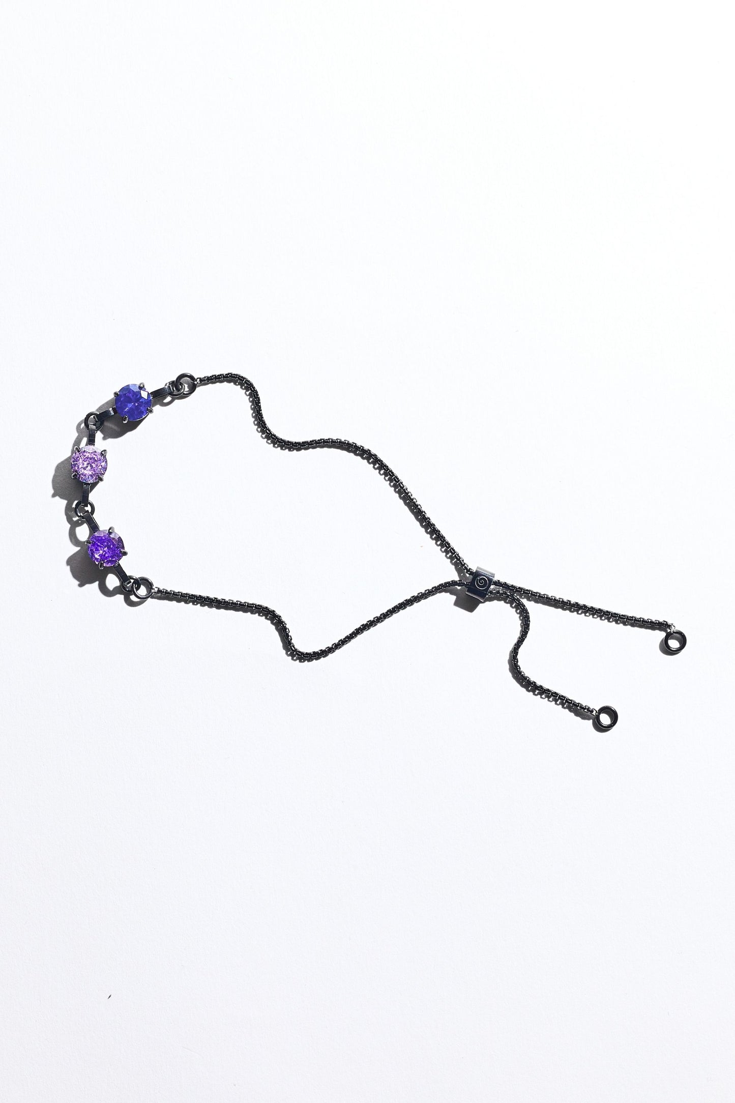 Black Triple Birthstone Bracelet