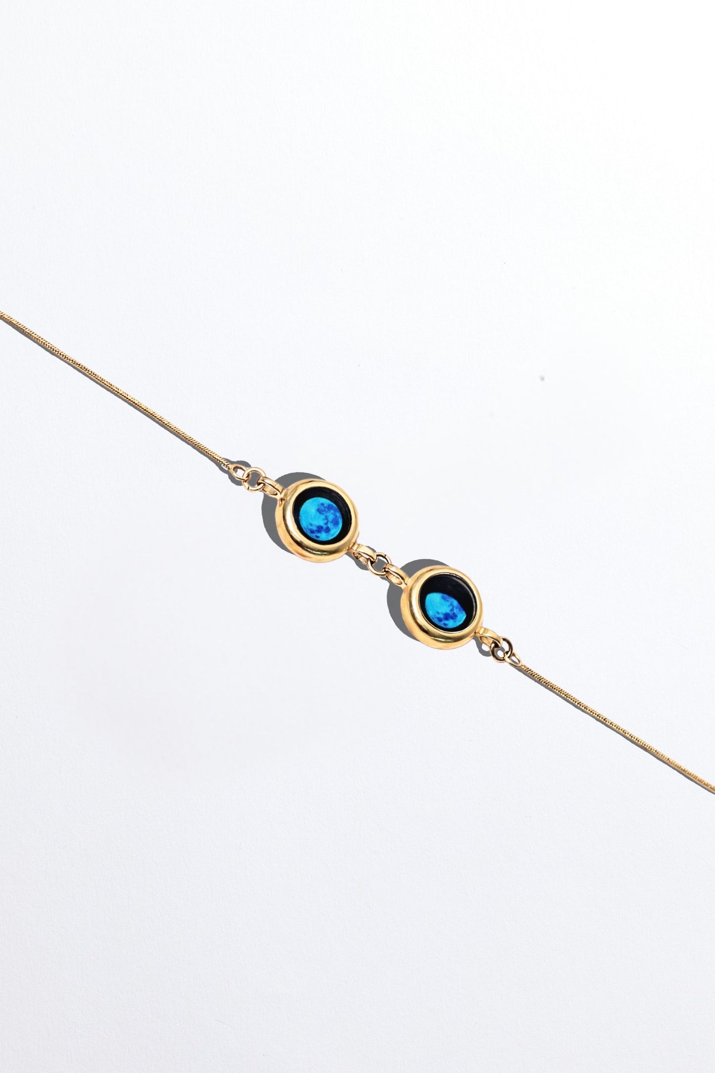 Gold Double Moon Bracelet