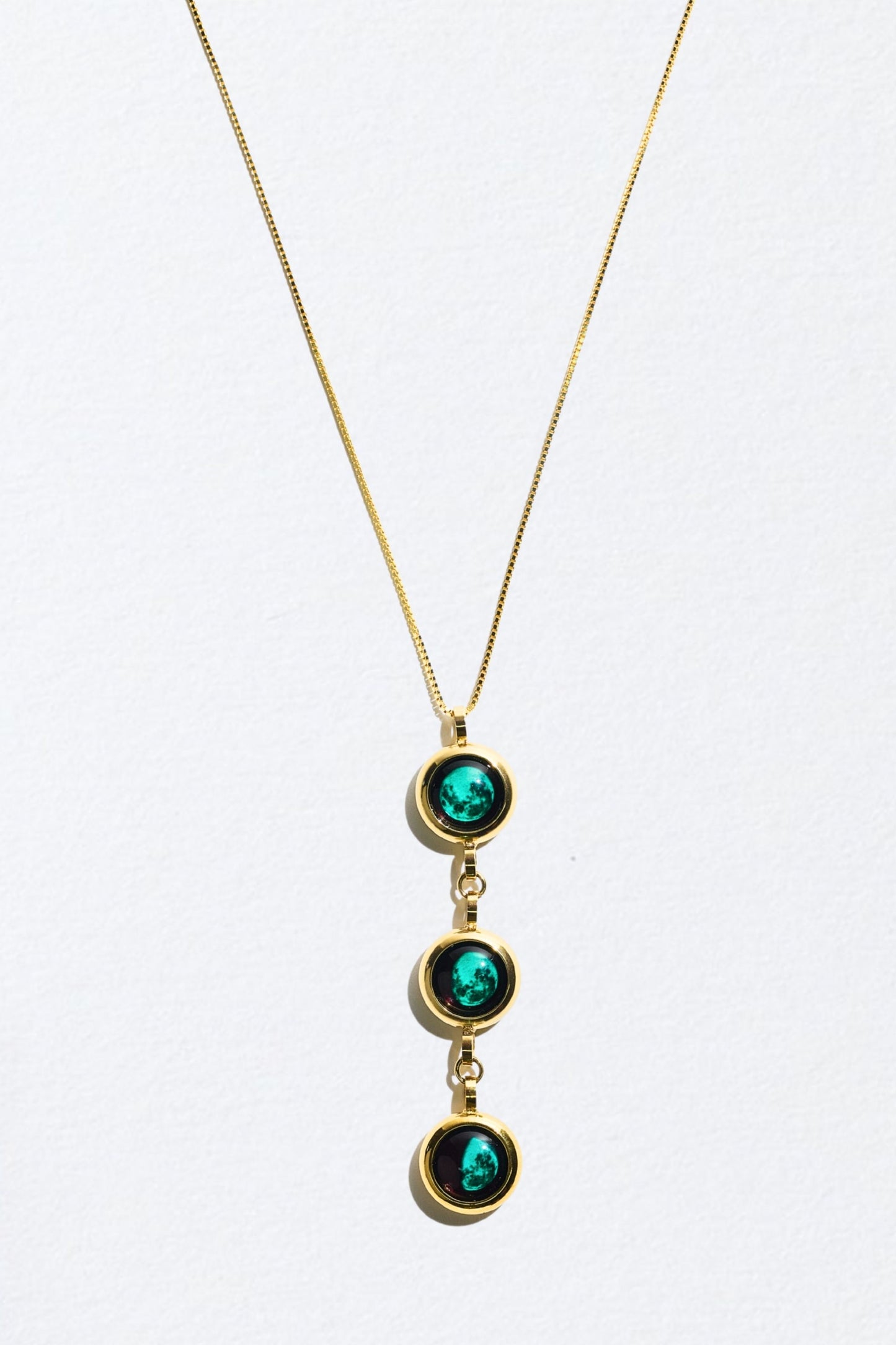 Gold Triple Moon Necklace